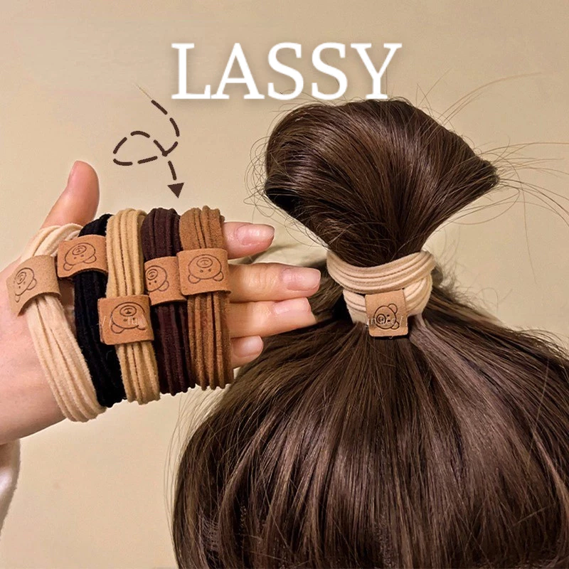 Làm thế nào để dây buộc tóc gấu không bị tuột? Tôi đã tìm ra bí kíp với set 10 dây buộc tóc gấu 4 màu này