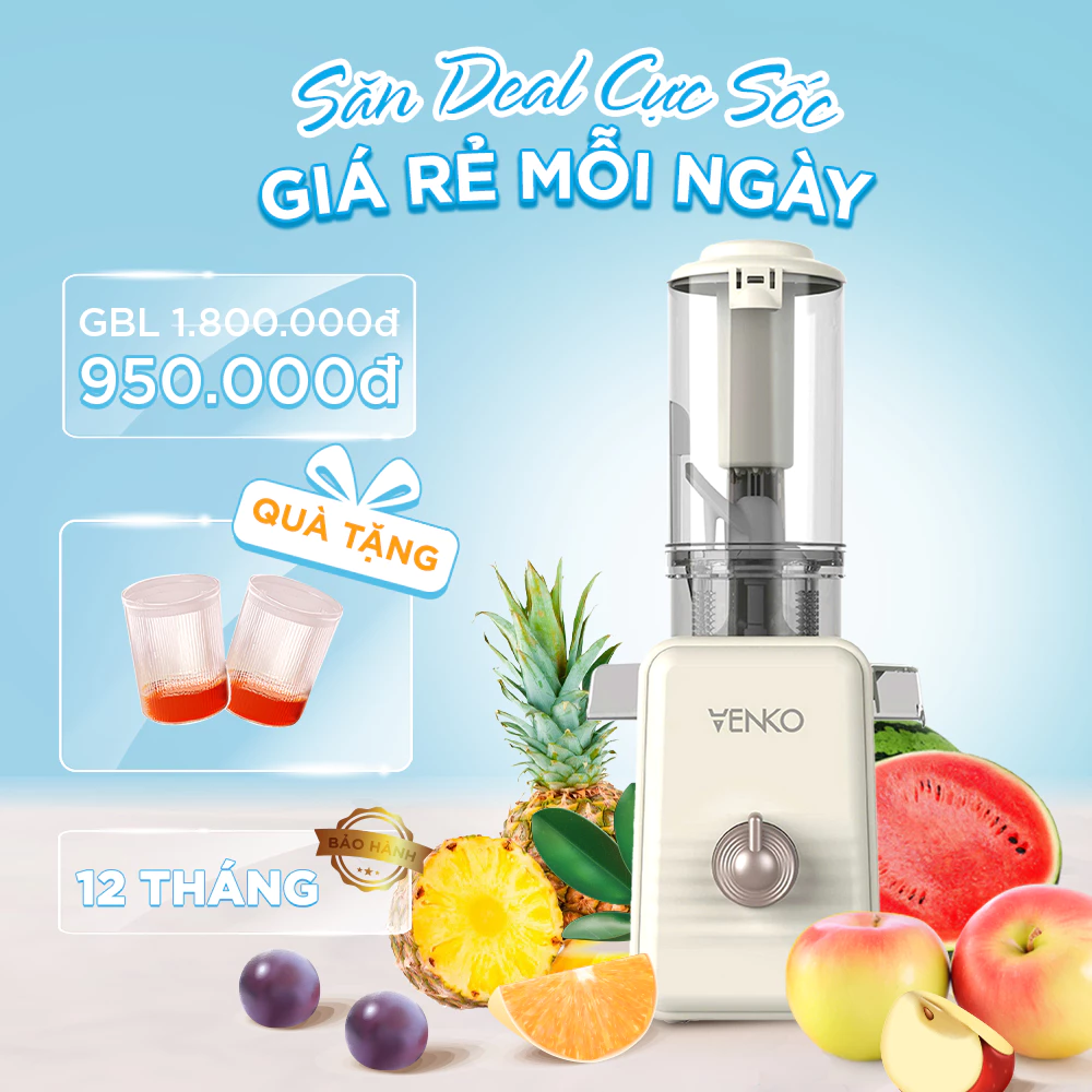 Máy ép chậm với công suất vắt 98% thực tế gặp bất ngờ khi làm sạch trục xoắn ốc