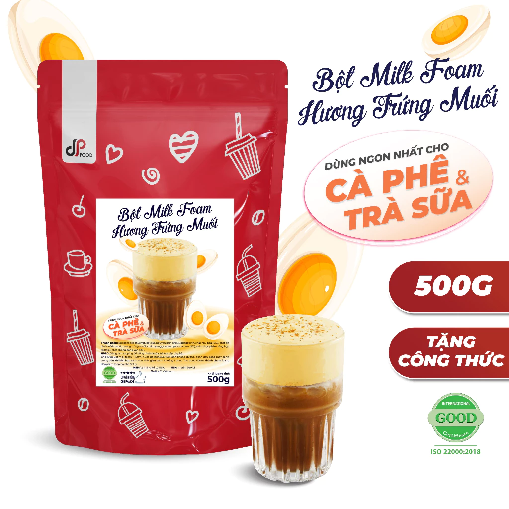 Những bất ngờ khi bột topping trứng muối hiện diện trong ly cà phê buổi sáng