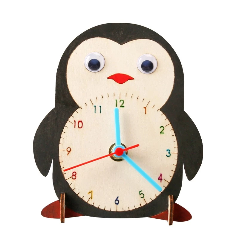 Bộ đồ chơi STEM lắp ghép đồng hồ gỗ chạy pin AA khiến cha mẹ ngạc nhiên khi thấy bé tự tin quản lý thời gian