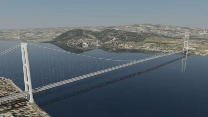 Phối cảnh 3D siêu dự án cầu treo Messina nối đảo Sicilia và đất liền Italy