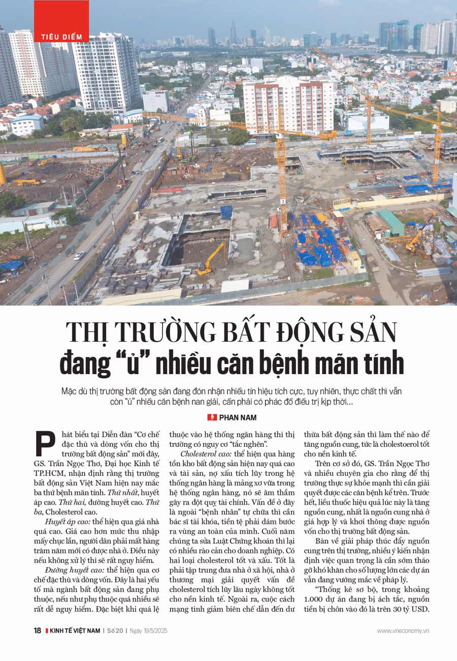 Thị trường bất động sản đang đối mặt với nhiều thách thức Thị trường bất động sản đang “ủ” nhiều căn bệnh mãn tính