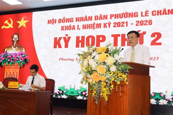 Hải Phòng tăng cường phòng chống lụt bão trước diễn biến phức tạp của thời tiết Kỳ họp thứ 2 (Kỳ họp thường lệ giữa năm 2025) HĐND phường Lê Chân khóa I, nhiệm kỳ 2021 - 2026