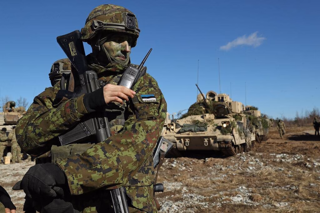 Estonia là quốc gia thành viên NATO có chung đường biên giới với Nga ở phía đông. Ảnh: Google Maps.
