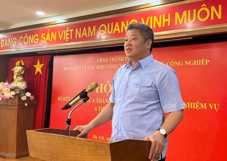 Hà Nội thu hút 125 triệu USD vốn đầu tư vào khu công nghệ cao và công nghiệp Phó Chủ tịch UBND thành phố Hà Nội Nguyễn Mạnh Quyền phát biểu chỉ đạo Hội nghị