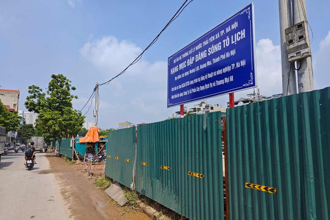 Hà Nội xây đập dâng đầu tiên trên sông Tô Lịch