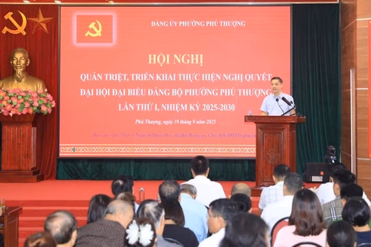 Phường Phú Thượng: Quán triệt Nghị quyết Đại hội Đảng bộ phường lần thứ I, nhiệm kỳ 2025-2030