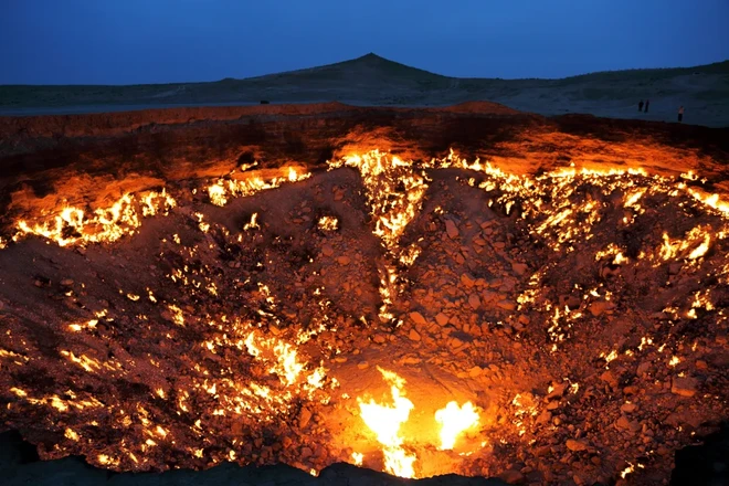 Cận cảnh "cổng địa ngục" ở Turkmenistan. Ảnh: BBC discoverwildlife.