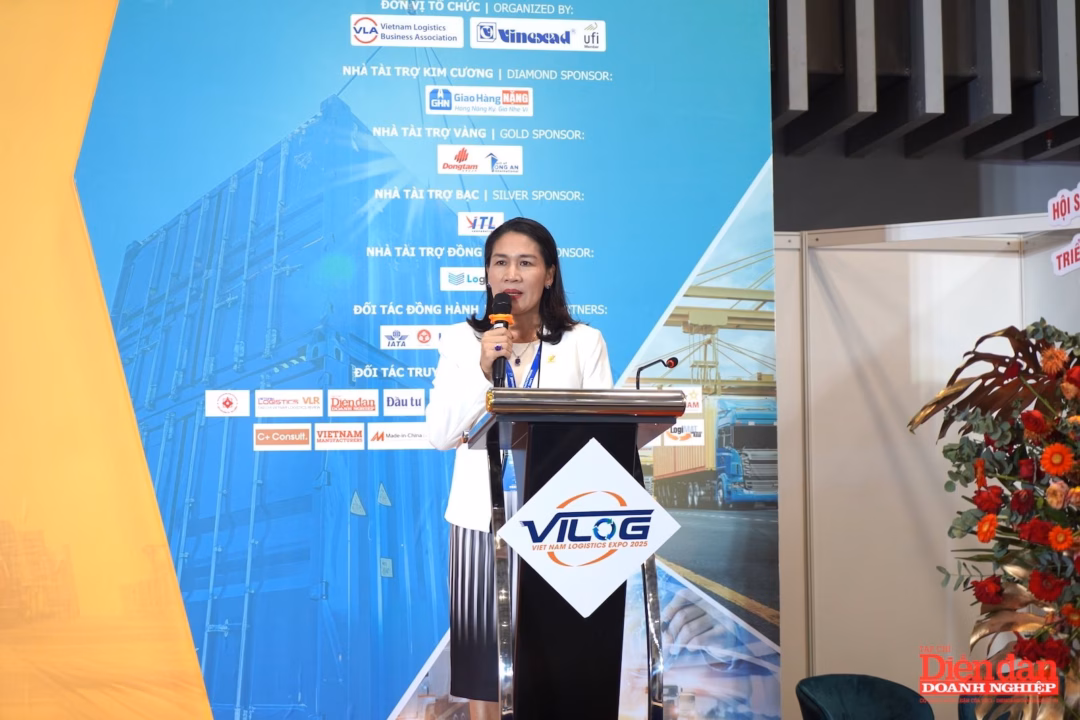 Bà Võ Thị Phương Lan, Phó Chủ tịch Hiệp hội Doanh nghiệp Dịch vụ Logistics Việt Nam (VLA).