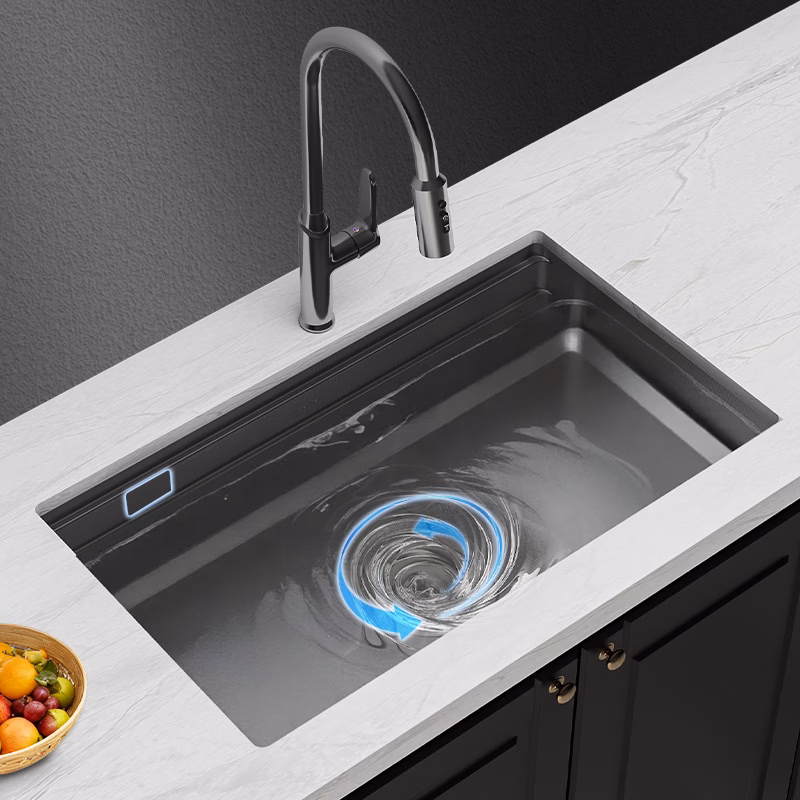 Bồn rửa ch&eacute;n inox với hệ thống tho&aacute;t nước nhanh