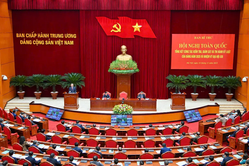 Hội nghị tổng kết c&ocirc;ng t&aacute;c kiểm tra Đảng năm 2025