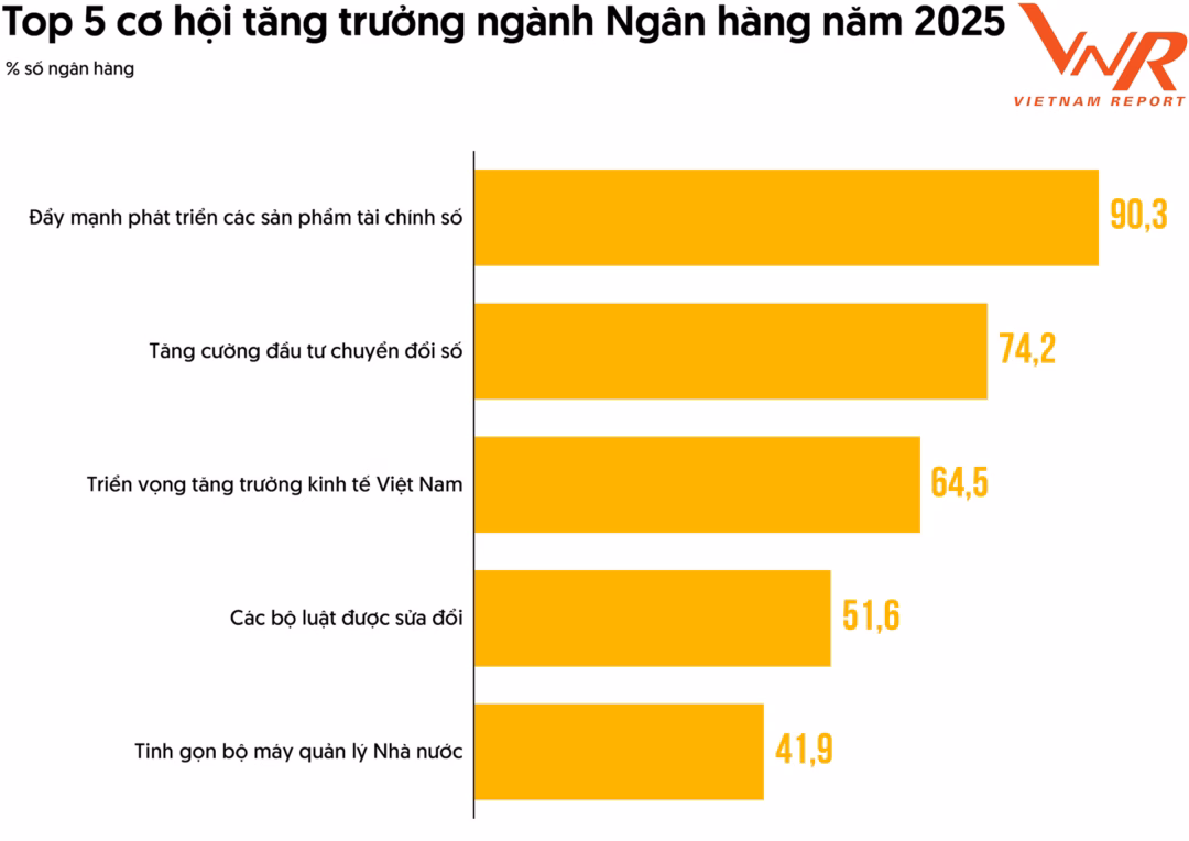 Top 5 cơ hội tăng trưởng ngành Ngân hàng năm 2025 Top 5 cơ hội tăng trưởng ngành Ngân hàng năm 2025