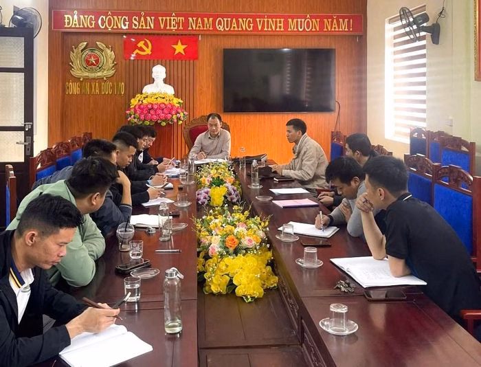 C&ocirc;ng t&aacute;c truy bắt của Ph&ograve;ng Cảnh s&aacute;t h&igrave;nh sự H&agrave; Tĩnh sau khi nhận tin b&aacute;o