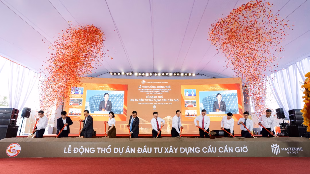 C&ocirc;ng trường dự &aacute;n cầu Cần Giờ