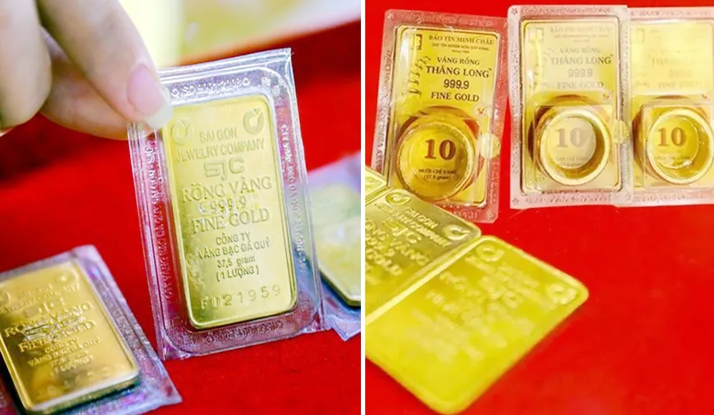 Giá vàng hôm nay 10/1/2026 Biểu đồ giá vàng ngày 10/1/2026, SJC và vàng nhẫn tăng mạnh