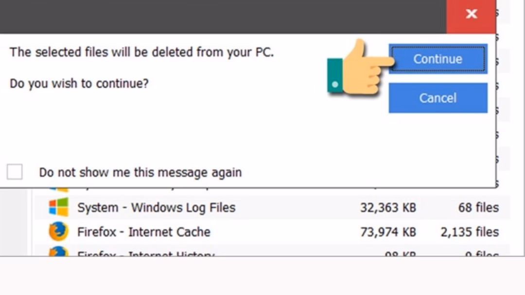 Công cụ CCleaner có thể xoá nhiều file trong đó có cả Avast