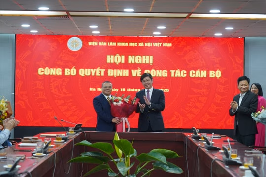Điều động, bổ nhiệm Phó Cục trưởng thuộc Bộ KH&CN làm Chánh Văn phòng Viện Hàn lâm Khoa học Xã hội Việt Nam