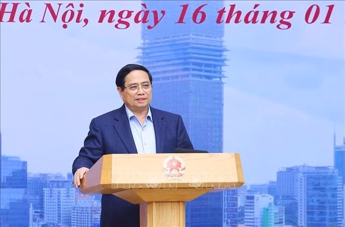 Thủ tướng Phạm Minh Ch&iacute;nh chủ tr&igrave; phi&ecirc;n họp Ban Chỉ đạo Trung t&acirc;m T&agrave;i ch&iacute;nh quốc tế