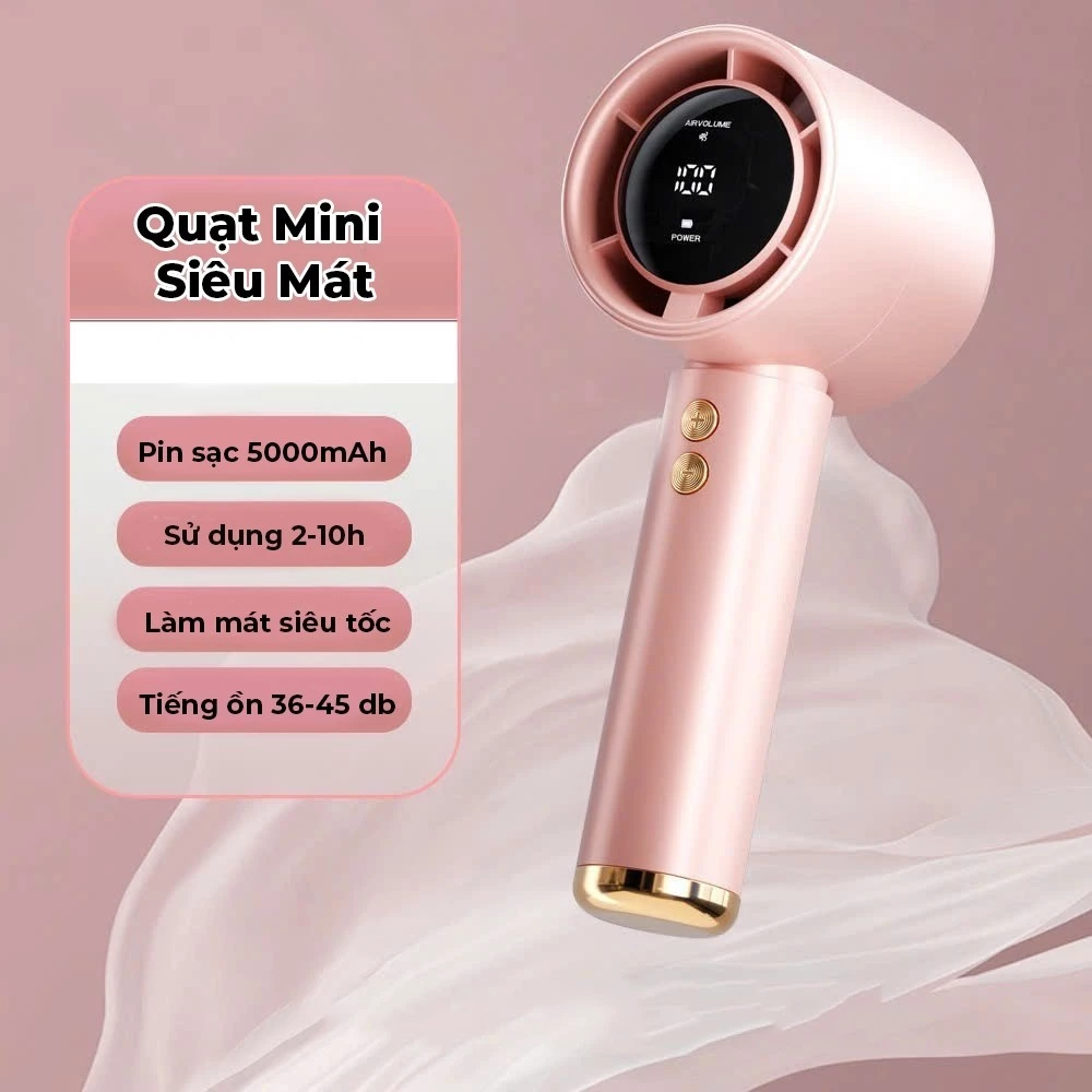 Làm sao để chọn quạt mini cầm tay phù hợp cho mùa hè mà không bị “đứt gánh” vì pin nhanh hết?