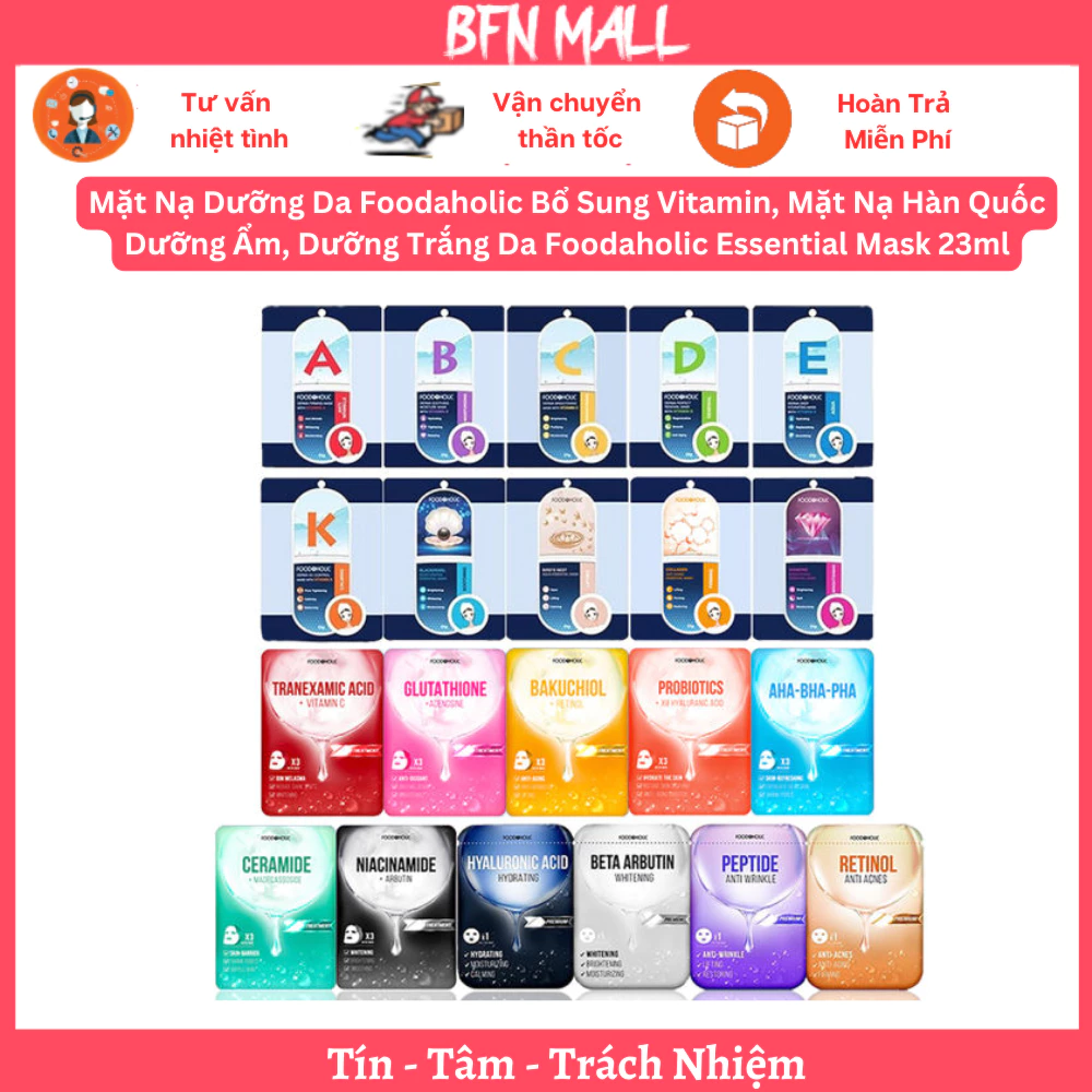 Mặt Nạ Dưỡng Da Có Thực Sự Dưỡng Ẩm? Tôi Đã Tìm Hiểu Về Foodaholic Essential Mask 23ml như thế nào