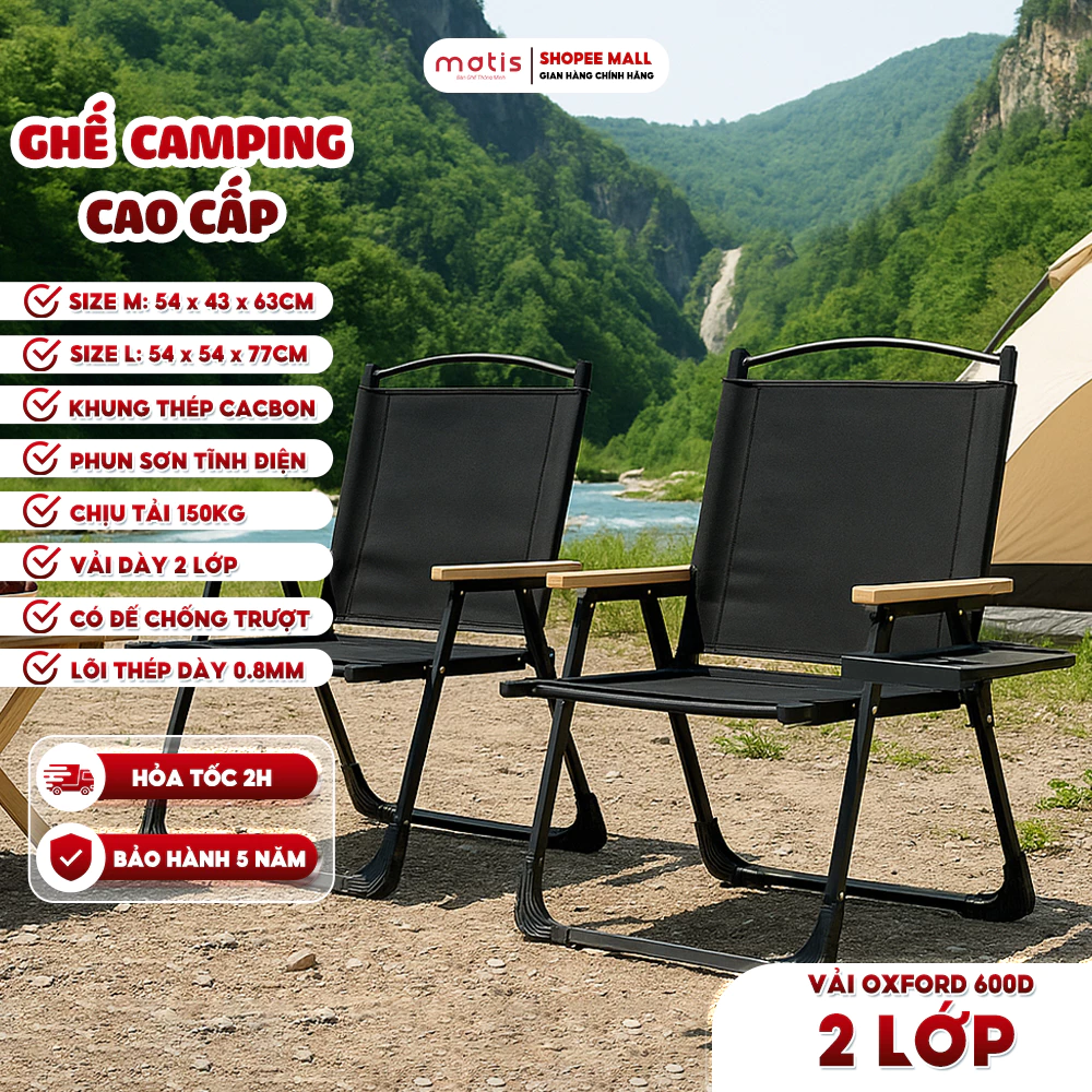 Ghế Camping Gấp Gọn: Lừa Bị Mất 1 Trip Vì Không Biết Mẹo Này Về Chịu Lực