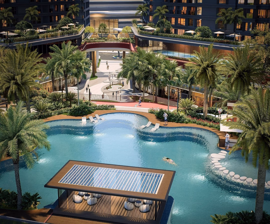 Khu&ocirc;n vi&ecirc;n xanh v&agrave; kiến tr&uacute;c đẳng cấp tại Royal Mansion