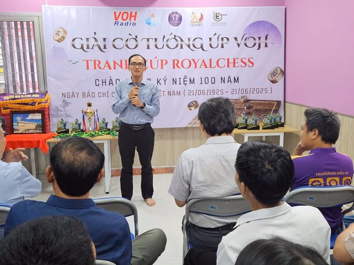 Ông Nguyễn Quốc Bình - Phó Giám đốc Đài Tiếng nói Nhân dân TPHCM - phát biểu khai mạc