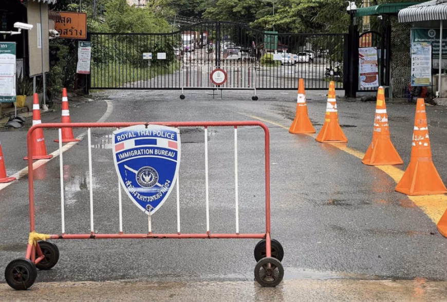 Cửa khẩu Ban Hat Lek ở huyện Khlong Yai của tỉnh Trat - Thái Lan Căng thẳng biên giới Campuchia - Thái Lan