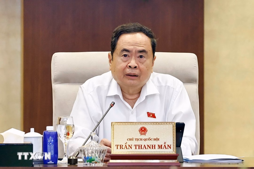 Chủ tịch Quốc hội Trần Thanh Mẫn phát biểu Chủ tịch Quốc hội Trần Thanh Mẫn phát biểu