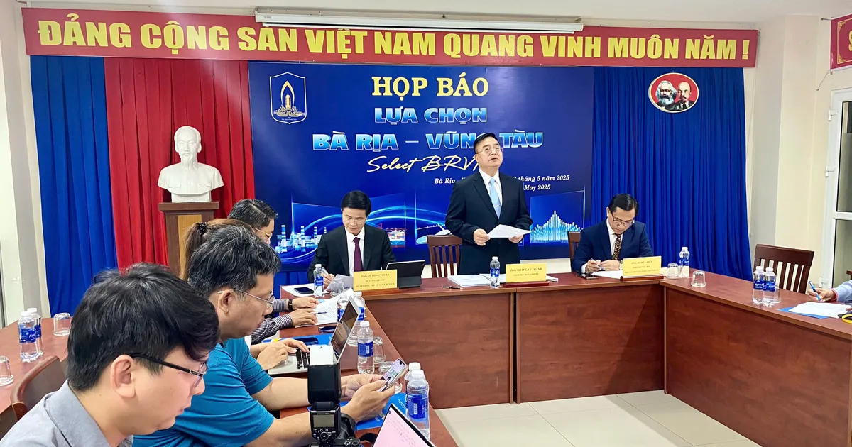 Buổi họp báo Hội nghị đầu tư năm 2025 Quang cảnh buổi họp báo về Hội nghị đầu tư năm 2025 tại Bà Rịa - Vũng Tàu
