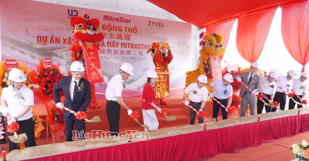 “850 tỷ đồng xây nhà máy sản xuất thiết bị công nghệ cao tại Hưng Yên” Đại diện Công ty MitraStar Technology Corporation cam kết cùng nhà thầu thi công đẩy nhanh tiến độ thực hiện dự án.