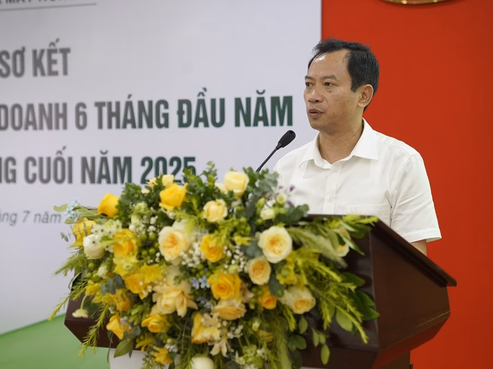 Tổng công ty VEAM đạt kết quả kinh doanh khả quan trong 6 tháng đầu năm Ông Lê Văn Khanh, Giám đốc Công ty FOMECO phát biểu tại Hội nghị