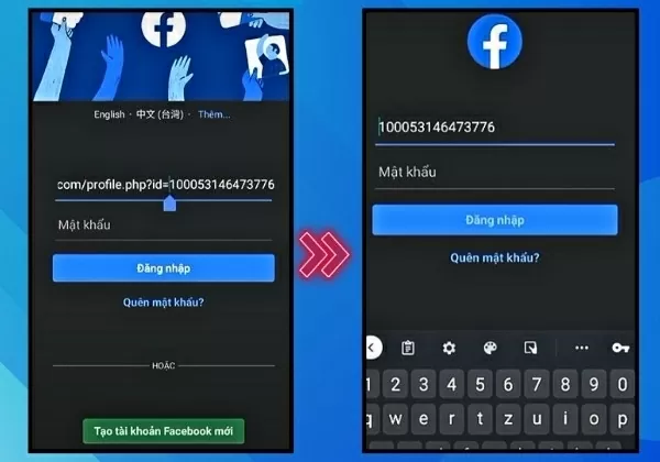 Cách khôi phục tài khoản Facebook khi quên số điện thoại và email Lấy ID từ liên kết.