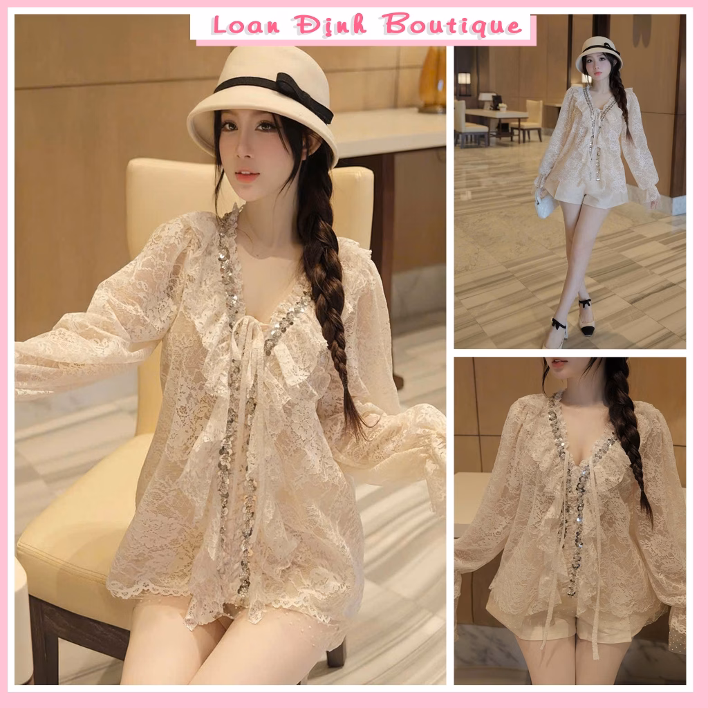 Mặc áo ren tiểu thư như thế nào để không bị lỗi mốt?