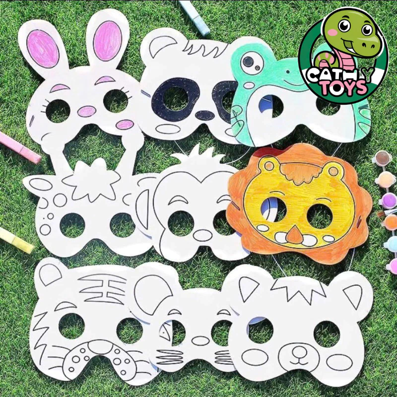 Làm thế nào để mặt nạ giấy tự tô màu trở thành công cụ học tập thú vị cho bé thay vì chỉ là món đồ chơi thông thường?