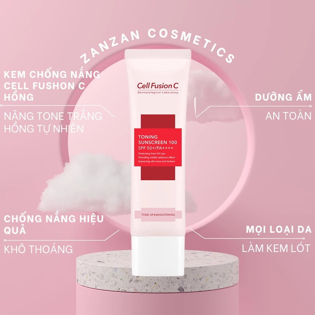 Kem Chống Nắng Có Thực Sự Làm Trắng Da? Tôi Đã Thử Cell Fusion C hồng tone up và Cái Kết Bất Ngờ!
