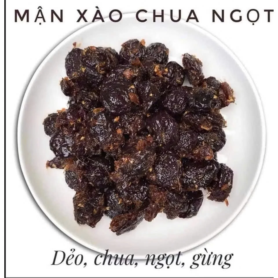 Mận Đen Dẻo Khía Sào Gừng – Bí Quyết Để Món Ăn Vặt Không Bị Hỏng