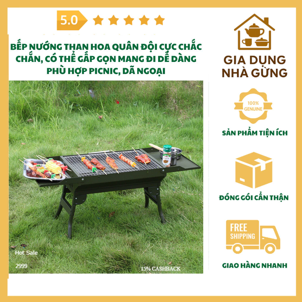 Lầm Lẻn Mua Bếp Nướng Than Hoa Cực Đắt, Hóa Ra Có Model Gấp Gọn Siêu Tiện Dã Ngoại, Picnic Không Thể Bỏ Lỡ
