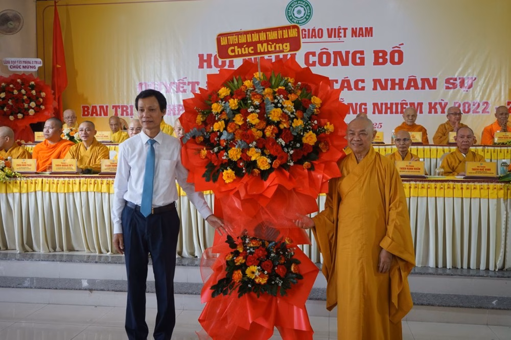 Công bố quyết định nhân sự Ban Trị sự Phật giáo TP Đà Nẵng nhiệm kỳ mới