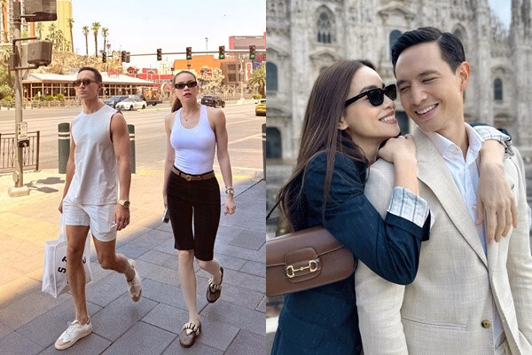 Hồ Ngọc Hà và Kim Lý ‘sương sương’ trên đường phố Mỹ