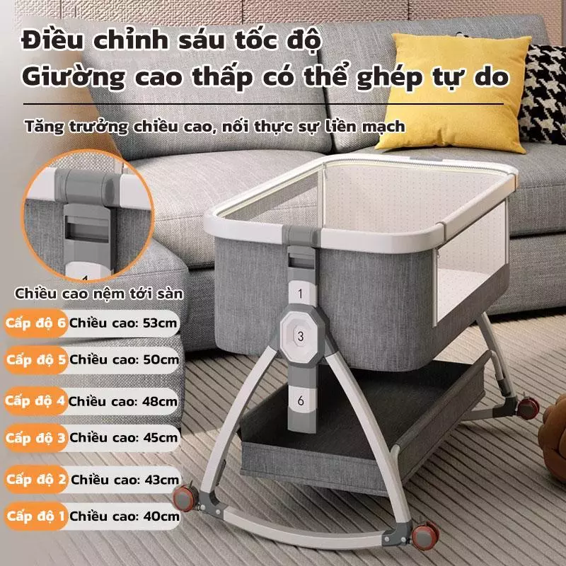 Liệu Nôi Ghép Cạnh Giường Có Thực Sự An Toàn Cho Bé? Mẹ Đã Biết Chưa?