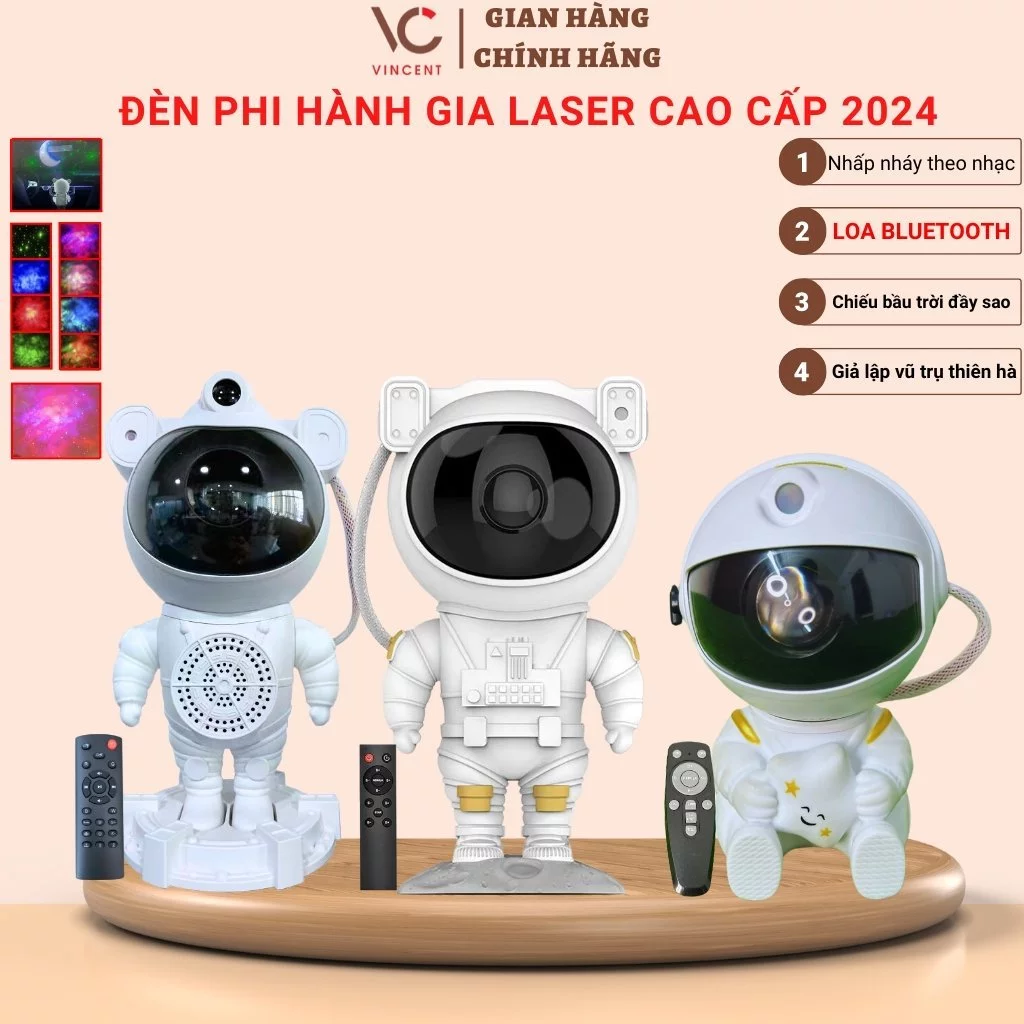 Cách tạo không gian phòng ngủ như vũ trụ chỉ với đèn laser galaxy