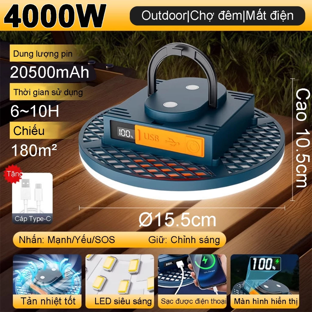 Làm thế nào để chọn đèn cắm trại cầm tay phù hợp cho chuyến đi dã ngoại của bạn?