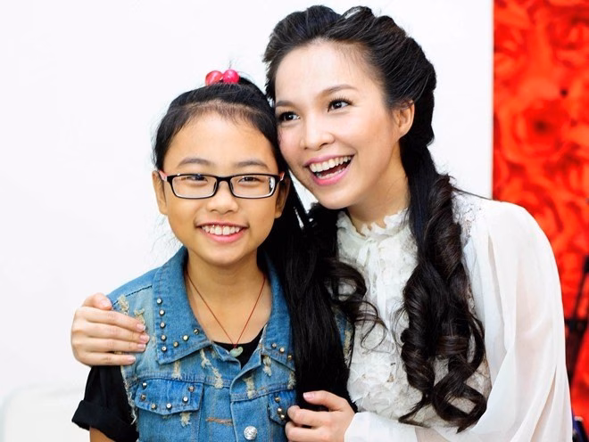 Hiền Thục và Phương Mỹ Chi Hiền Thục hỗ trợ Phương Mỹ Chi trong The Voice Kids