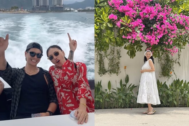 Ngô Thanh Vân khi mang thai tháng thứ 6 Ngô Thanh Vân khi mang thai tháng thứ 6