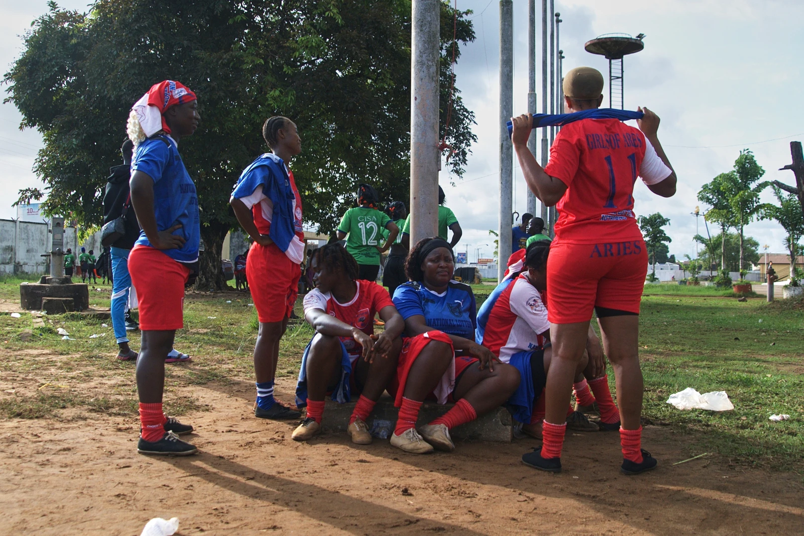 In Liberia’s version of baseball, there are no bats and no men