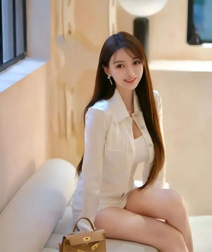 Diệp Kha, người yêu Huỳnh Hiểu Minh. Ảnh: Weibo