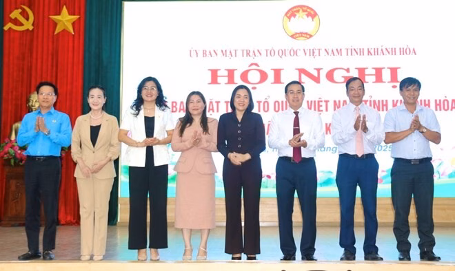 Toàn cảnh hội nghị UBMTTQ Việt Nam tỉnh Khánh Hòa lần thứ I, nhiệm kỳ 2024-2029. Ảnh: Phương Linh