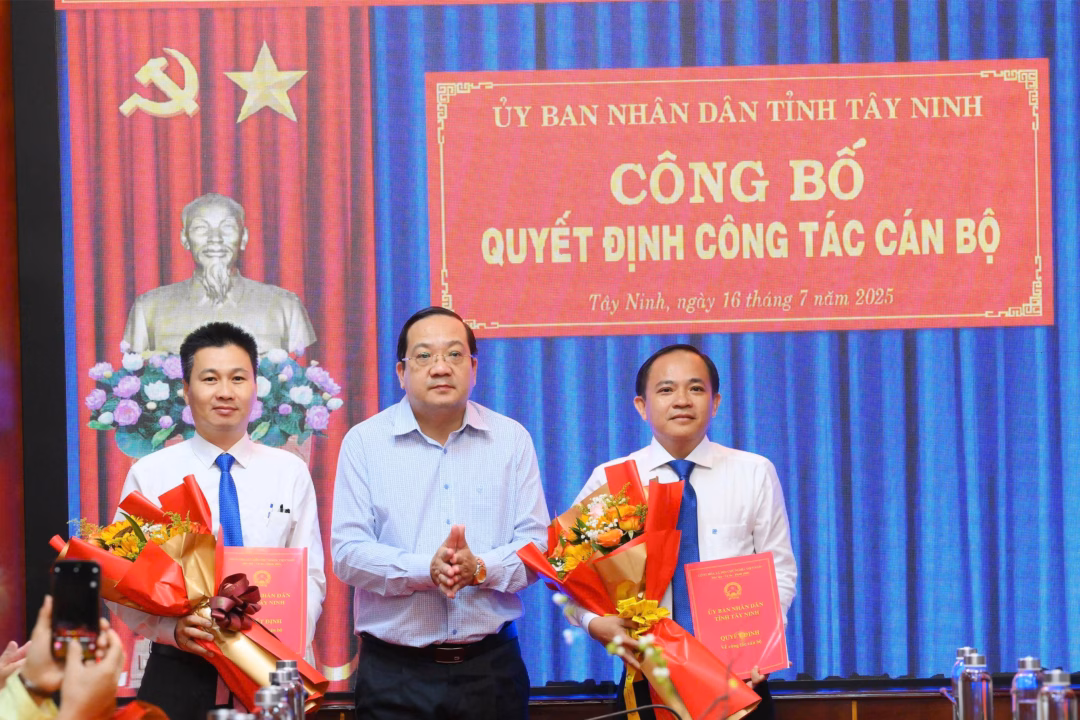 Phó Chủ tịch UBND tỉnh trao quyết định bổ nhiệm 4 lãnh đạo sở, ngành