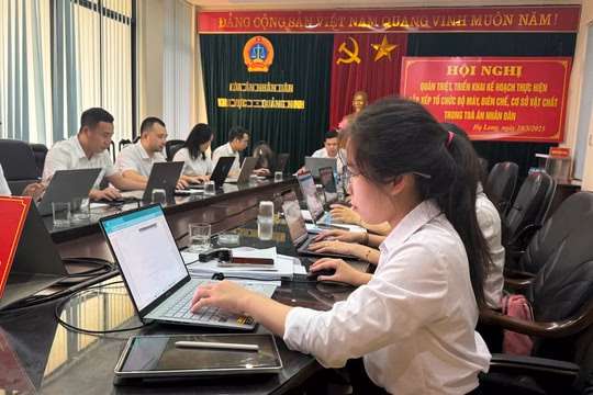 TAND khu vực 1- Quảng Ninh tri ân và tiếp nối truyền thống anh hùng TAND hai cấp tỉnh Quảng Ninh hoàn thành số hóa hồ sơ hôn nhân trước thời hạn